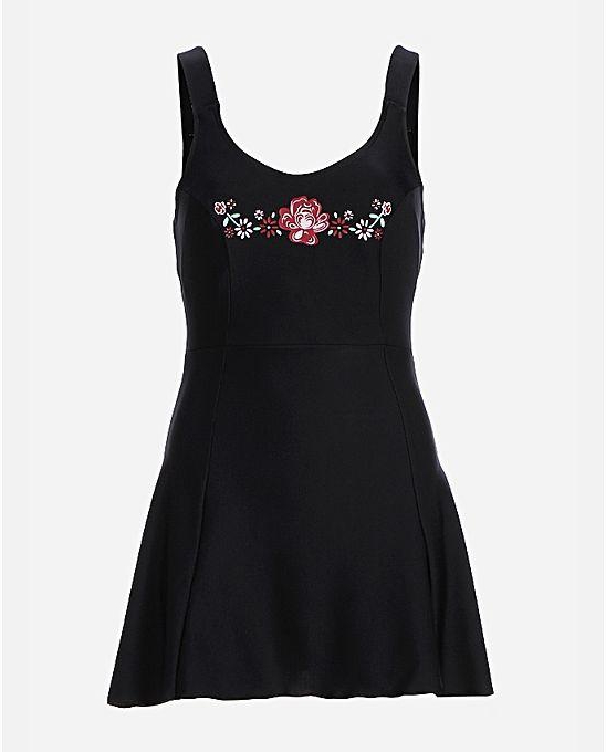 Milomode Flower Swim Suit - Black