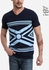 Agu Aztec T-Shirt - Navy Blue & Light Blue