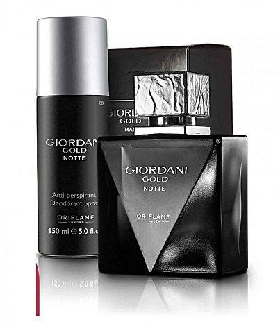 Oriflame Giordani Gold Notte - EDT - For Men - 75ml + Anti-perspirant Deodorant Spray - 150ml