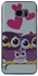 Generic Frosted Owls And Hearts Hard Plastic Case For Samsung Galaxy S7 Edge G935