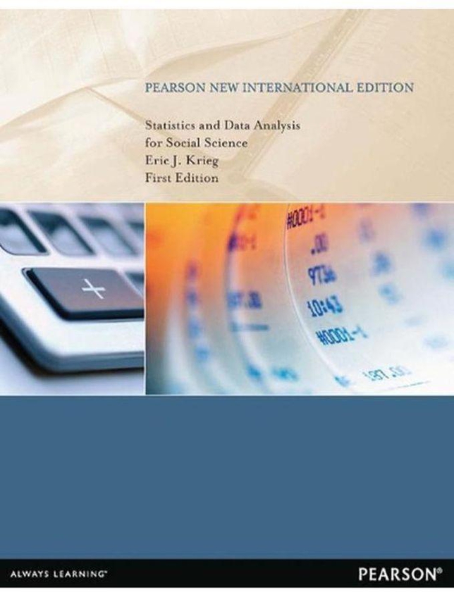 Pearson Statistics and Data Analysis for Social Science PNIE plus MySearchLab without eText New International Edition Ed 1