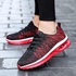 Fashion Couple Running Shoes Breathable Outdoor Air Sports Shoes Male Lightweight Sneakers Women Comfortable Athletic Footwear (Red 5099, 40)