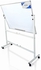 DOUBLE SIDE MAGNETIC WHITE BOARD WITH METAL STAND 60X90CM