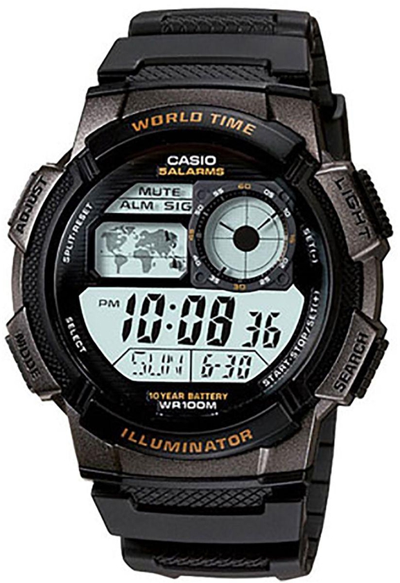 ساعة كاسيو للرجال شاشة رقمية سوار راتنج - AE-1000W-1A