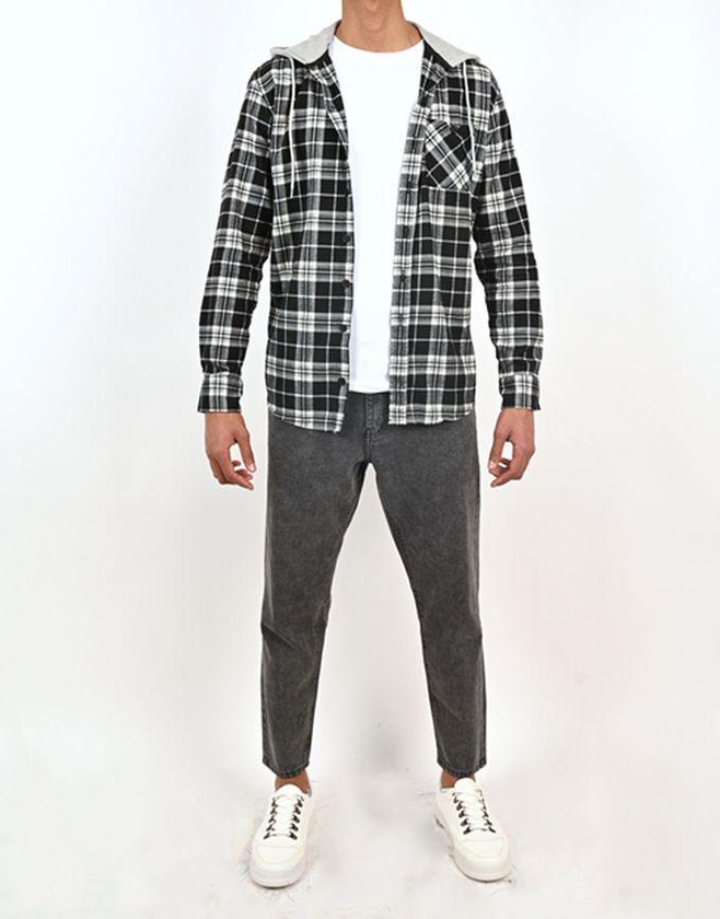 tree Men’s Checkered Shirt Long Sleeve And Capichua