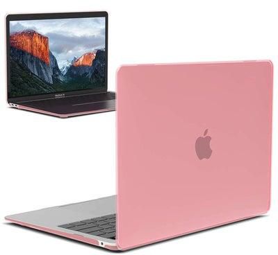 غطاء صلب لجهاز MacBook Air 13 بوصة A2337 M1 A2179 A1932 جراب واقٍ 2020-2018 خفيف الوزن ومقاوم للخدش باللون الوردي