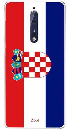 Protective Case Cover For Nokia 8 Croatia Flag