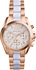 Michael Kors Women's White Dial Stainless Steel Band Watch - MK5907