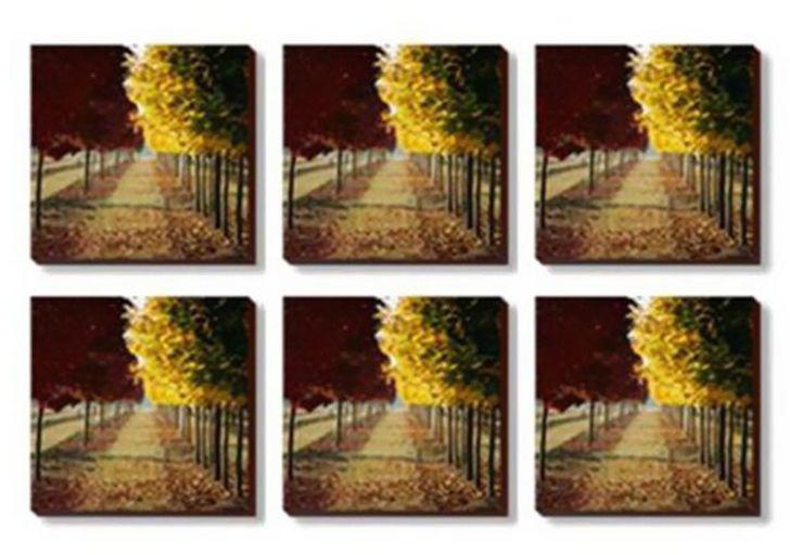 6-Piece Coaster Set Multicolour 9x9 centimeter
