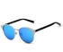 Men's Full Rim Vintage Round Frame Sunglasses - Lens Size: 57 mm