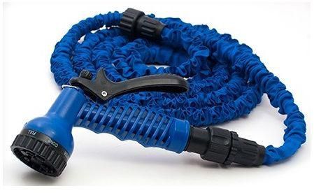 Incredible Expanding Magic Hose, 100 Feet With Sprayer Nozzle Blue