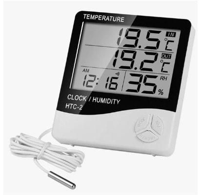 Thermometer Hygrometer Temperature And Humidity Alarm Clock With Sensor - GX - Htc-2 