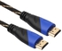 1.8m HDMI 1.4 Version 1080P Woven Net Line Blue Black Head HDMI Male To HDMI Male Audio Video Connector Cable With Mini HDMI & Micro HDMI & HDMI 3 In 1 Adapter Set
