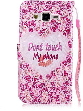 Universal PU Leather Flip Cover Credit Card Pocket Wallet Case For Apple IPhone 6 Plus / 6s Plus - Love Roses