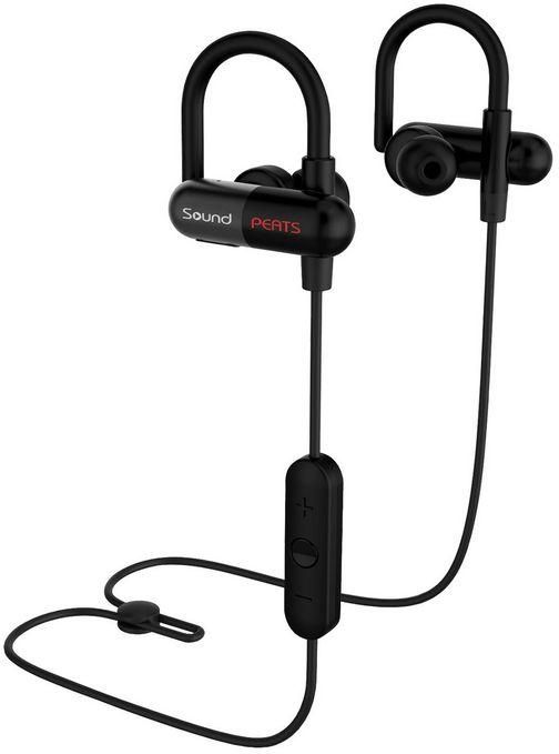 SoundPEATS Bluetooth Earbuds In-Ear Secure Fit Sport Wireless Stereo Headphones (8 Hours Play Time, Bluetooth 4.1, aptx, Sweatproof, CVC 6.0 Noise Cancelling) Q11 - Black