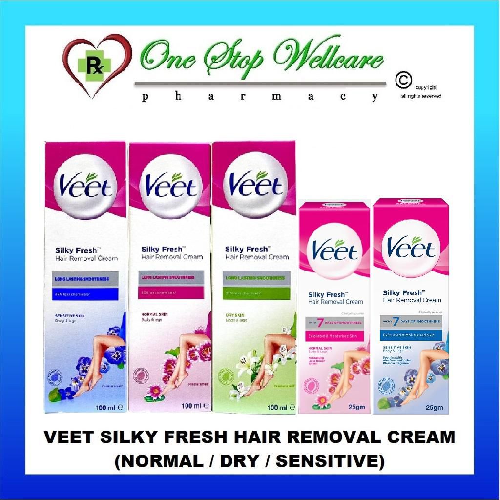 Silky Fresh Veet Hair Removal Cream 100ml (Normal / Dry / Sensitive)
