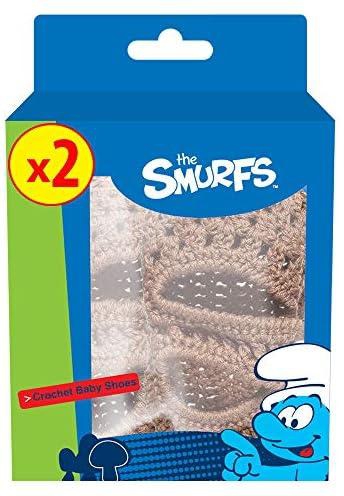 Smurfs baby crochet shoes - brown - 3-6 m (pack of 2)