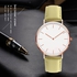 Men Women Fashion Simple Ultra-Thin Watch Minimalist Casual Leather Band Wrist Watch