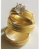 Wedding Ring Set Gold Plated For Couple