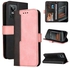 Case Cover For Realme GT Neo3 Stitching-Color Horizontal Flip Leather Phone Case Pink