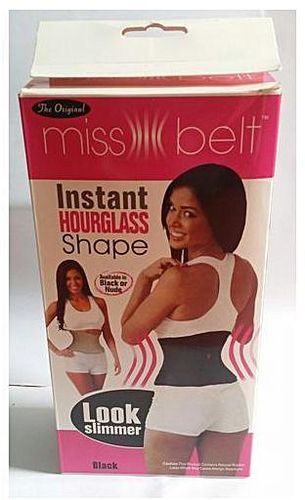 Miss Belt Miss Belt Adjustable Body Shaper Waist Slimmer Trimmer And Belly  Flattener - Black price from jumia in Nigeria - Yaoota!