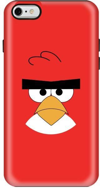 Stylizedd  Apple iPhone 6 Premium Dual Layer Tough case cover Gloss Finish - Red - Angry Birds  I6-T-31