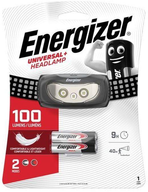 Energizer Universal+ LED-Powered Headlamp+2(2AAA Batteries)