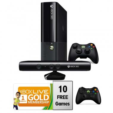 Microsoft Xbox 360 4GB Console With Kinect Bundle