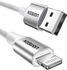 UGREEN Alu Case Braided Lightning Cable2m (Silver)