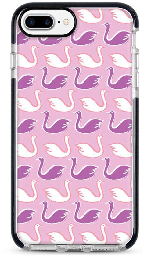 Protective Case Cover For Apple iPhone 8 Plus Swan Story Full Print