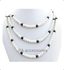 RA accessories Women Necklace-Multi Layered Pearls -*off White & Black