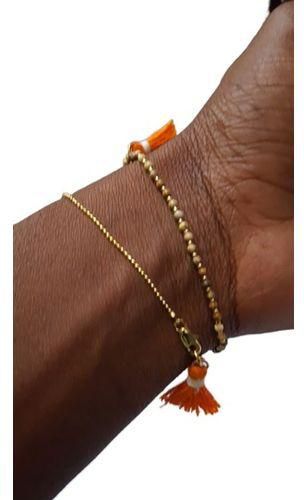The Creativity rice bead elasticity tassels bracelet 
