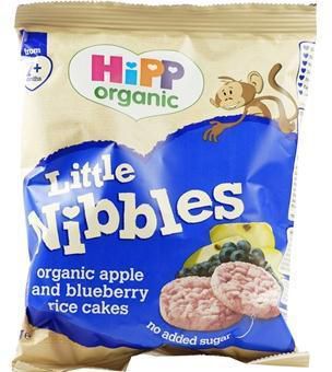 Hipp Organic Little Nibbles Apple & Blueberry Rice Cakes - 40 g