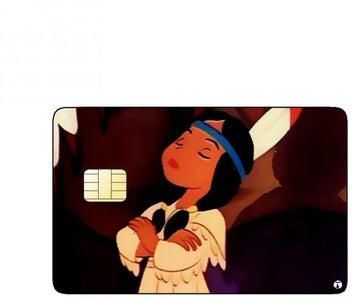 PRINTED BANK CARD STICKER Animation Tiger Lily From Peter Pan By Disney