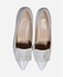 Club Shoes Fringed Pointed Heels - White