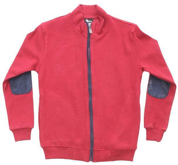 Andora Long Sleeves Zipper Closure Boys Sweatshirt - Burgundy & Navy Blue