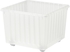 VESSLA Storage crate with castors - white 39x39 cm