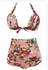 Emfed Floral Print Pinkish High Waist Bikini Swimsuit