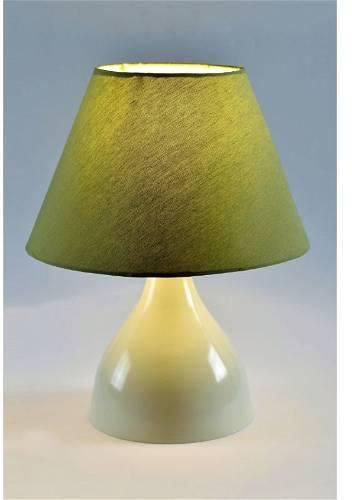 Naomi Table Lamp, White / Green - OLV225