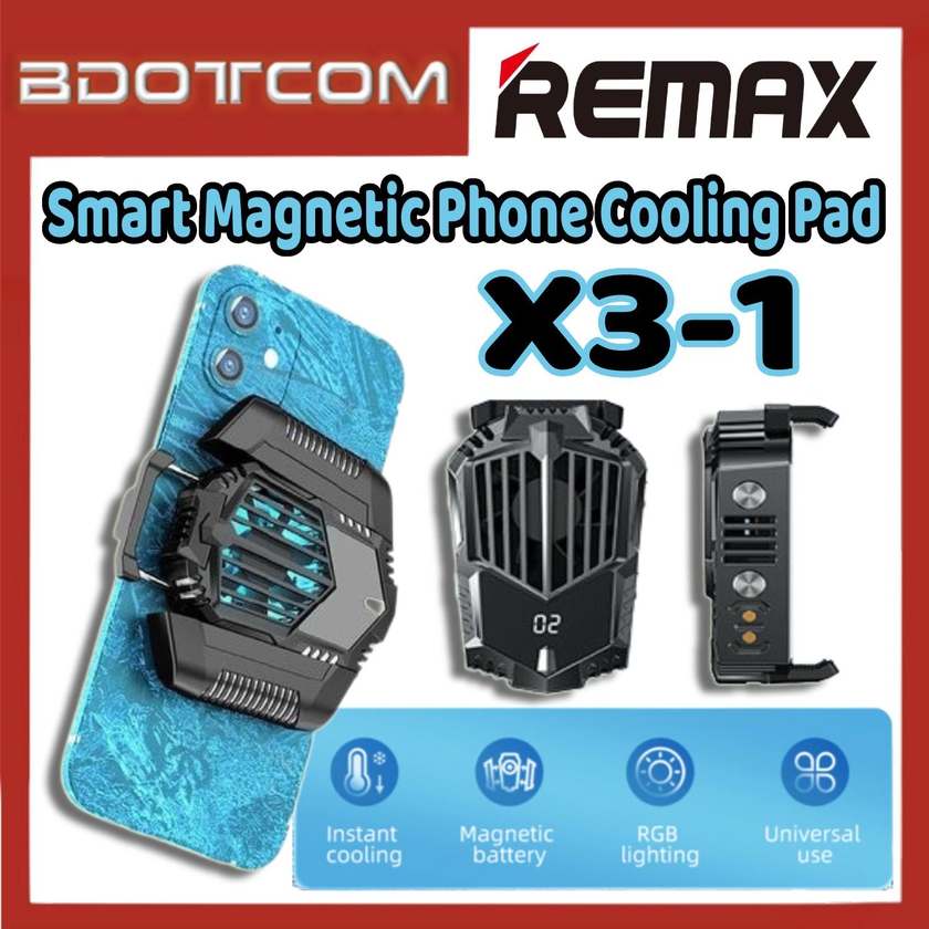 Remax X3-1 Smart Magnetic Phone Cooling Pad for Samsung / Xiaomi / Huawei