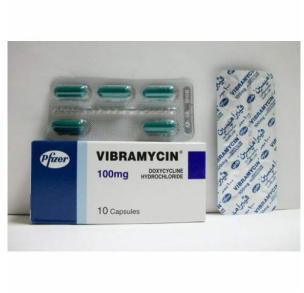 VIBRAMYCIN 100 MG 10 CAP