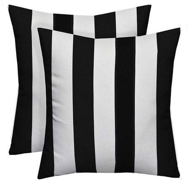 Matured Fibre Filled Throw Pillows - Zebra Colour