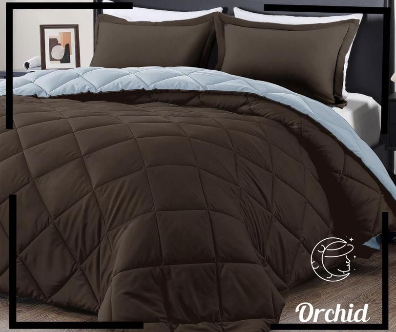 Fiber Orchid Winter Comforter Set - 3 Pcs