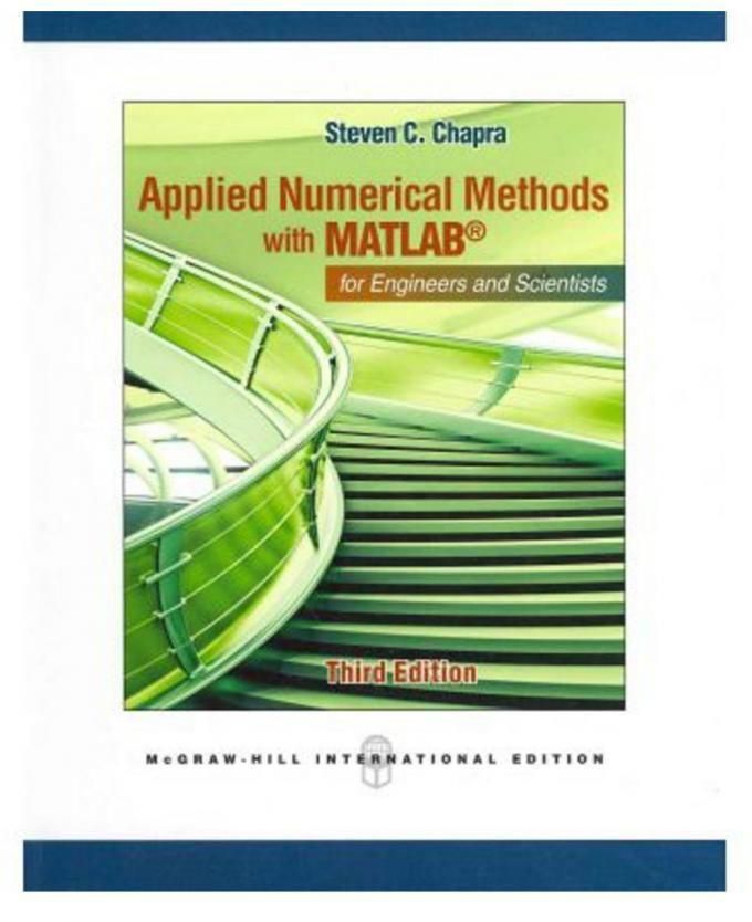 Applied Numerical Methods With Matlab For Engineers And Scientists