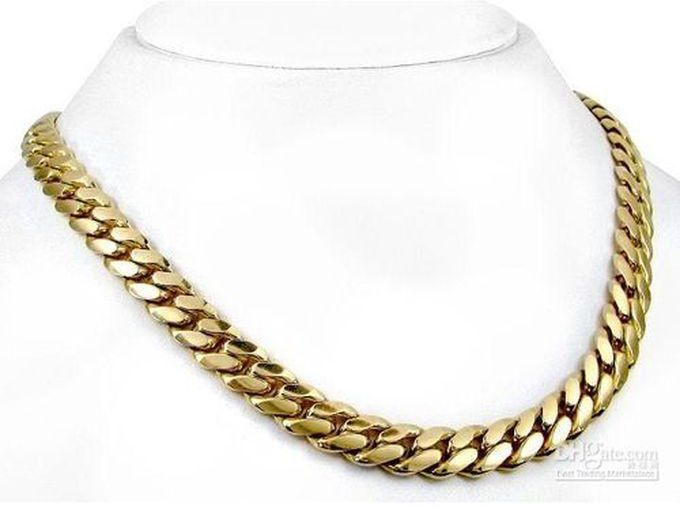 Gold Curb Cuban Link Chain