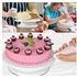 360 Degree Cake Turntable, Rotating Cake Stand, Pedestal Cake Table White