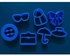 Generic Beach Themed Cookie Cutters - 7 Pcs - Blue
