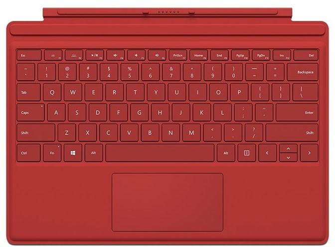 Microsoft QC7-00006 Surface Pro 4 Keyboard Type Red - English