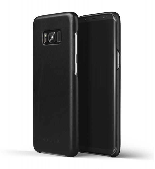 Leather Case for Galaxy S8+ Saddle black