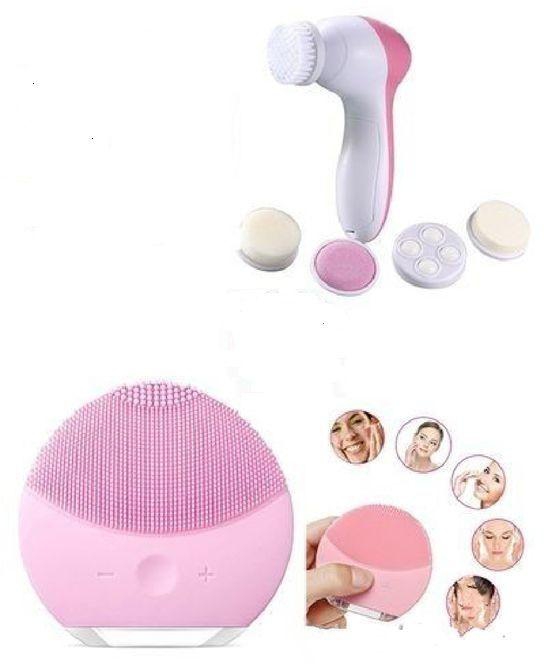 Silicone Facial Cleanser Brush+5in1Care Massager Face&Body